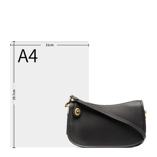 Coach(专柜) 女士单肩包黑色 C0638B4BK 商品图1