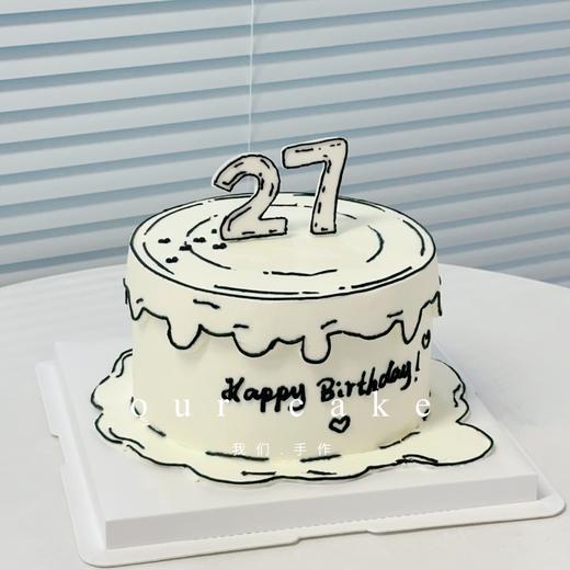 二次元漫画款鸡蛋数字蛋糕 -低糖处理无添加 商品图4