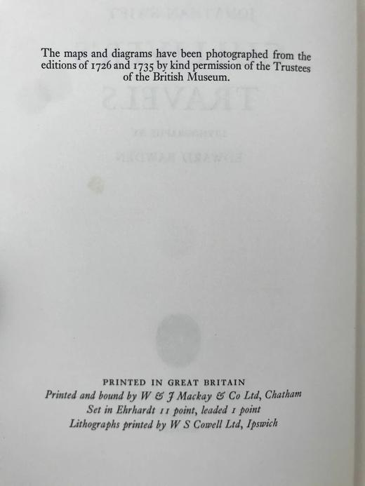 斯威夫特《格列佛游记》（1965） 16幅彩色插图 精装18开带书匣 商品图3