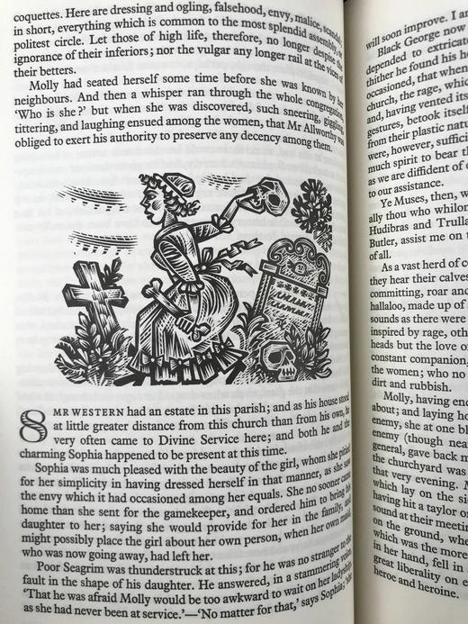 亨利·菲尔丁《汤姆·琼斯》（1973） 数十幅木版画插图 精装18开带书匣 商品图12
