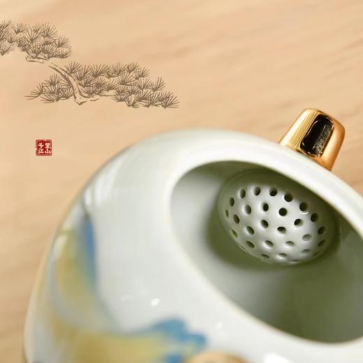 成艺-千里江山陶瓷茶器套装 功夫茶具融香介杯10入套组 商品图1