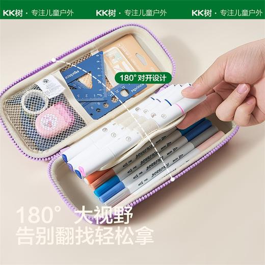 KK树儿童铅笔盒多功能文具盒小学生一二三年级分层超大容量笔袋防水耐摔幼儿园男孩女孩初中生2023新款高颜值探知世界笔盒 商品图4