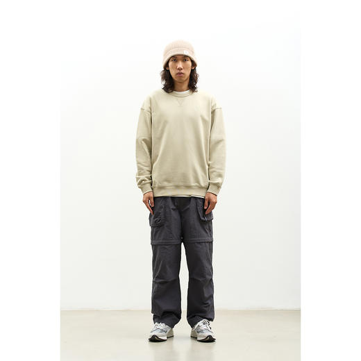 吃茶去chichaqu2023新款秋冬休闲百搭经典基础刺绣套头圆领卫衣 商品图5