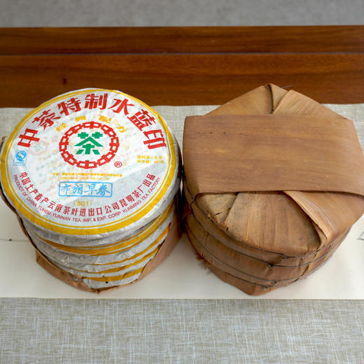 2008年中茶水蓝印布朗早春普洱茶生茶 干仓真品高性价比好回甘 商品图2