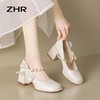 ZHR蝴蝶结玛丽珍小皮鞋百搭夏季鞋子女鞋高跟鞋女不累脚法式单鞋 商品缩略图2