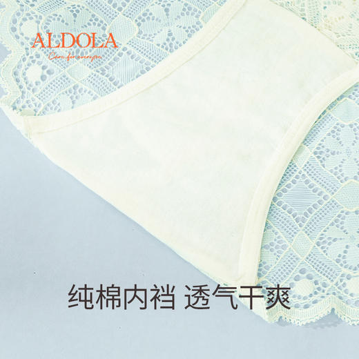 雅黛丽内裤女纯棉底裆镂空蕾丝中高腰短裤头性感透气高弹三角裤女 商品图6
