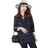 西服套装女2023秋季新款高端大气时尚炸街暗格英伦范西装裤两件套 商品缩略图4
