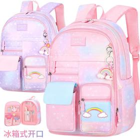 新款小学生书包女冰箱侧开式可爱公主1-6年级轻便减压儿童双肩包