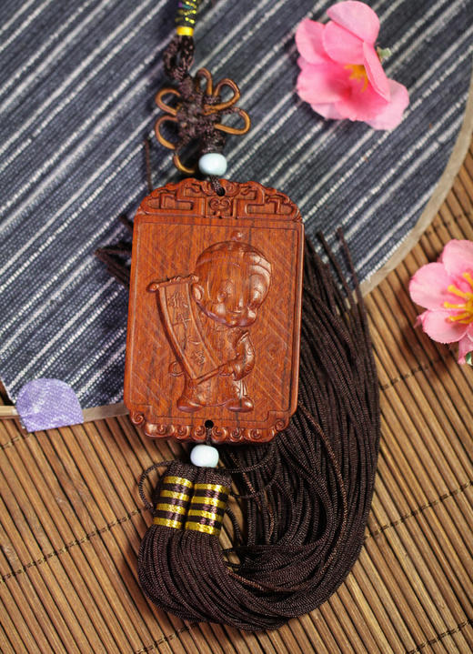 猴年大吉°非洲酸枝挂件 商品图2