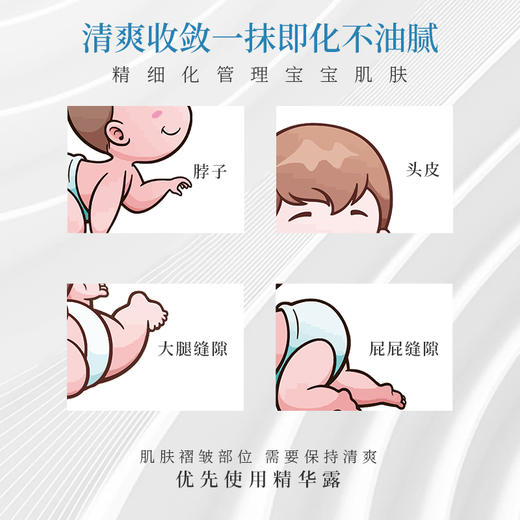 【婴儿舒缓特护精华露】用于头皮，颈部，手腕及大腿内侧等肌肤褶皱，捂热处舒缓爽身 商品图4