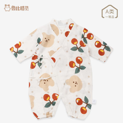 【A类纯棉！婴儿秋装生儿连体衣】宝宝长袖系带和尚服，春秋新款A类纯棉家居爬服lish 商品图6
