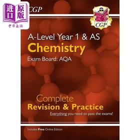 【中商原版】英国CGP A-Level Chemistry: AQA Year 1 & AS Complete Revision & Practice with Online Edition