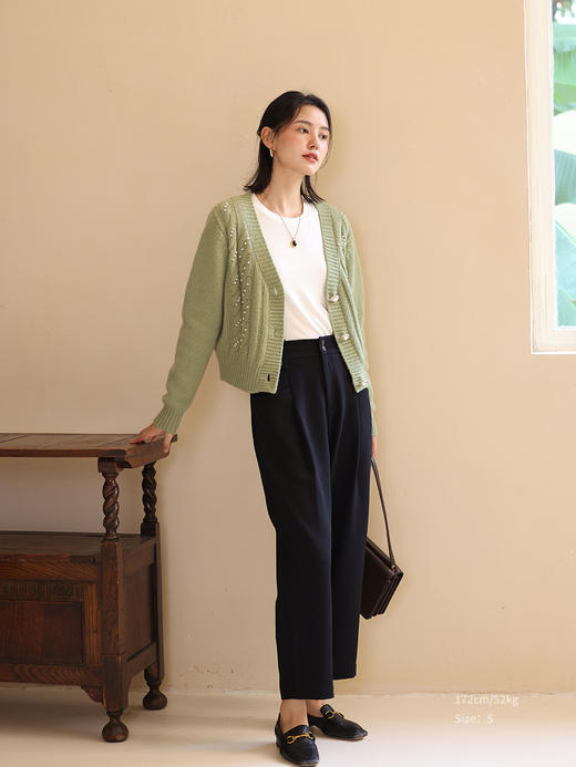 HeyDress高腰九分阔腿裤女宽松显瘦直筒裤梨形身材香蕉裤萝卜裤子 商品图2