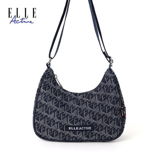 ELLE Active 单肩包女士提花百搭轻便质感印花时尚休闲包包 商品图3