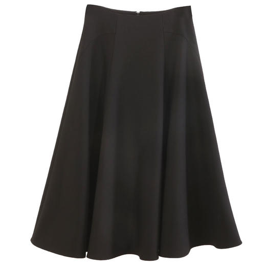 玳莎气质显瘦大摆伞裙2023年秋季新款垂感黑色赫本风中长款A字裙  DC34302 商品图4