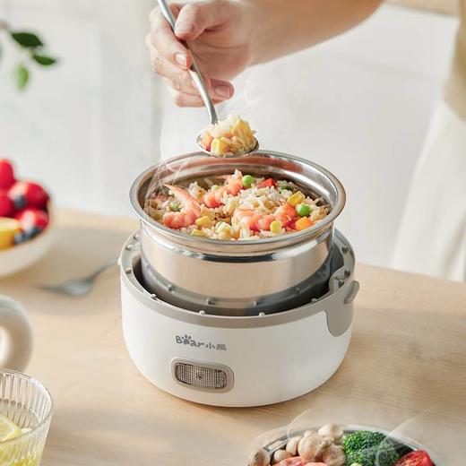 小熊(bear) 不锈钢内胆电热饭盒1.35L DFH-B14S3白色 商品图1