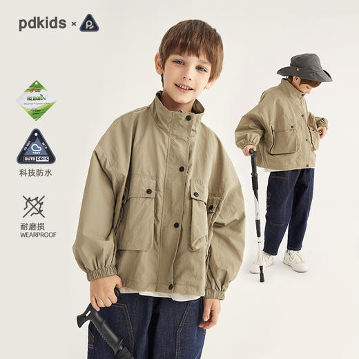 亲子款 日系轻便工装风衣夹克PQWT2305 商品图0