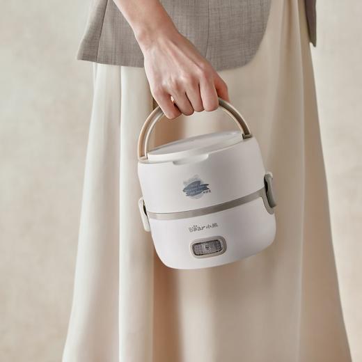 小熊(bear) 不锈钢内胆电热饭盒1.35L DFH-B14S3白色 商品图3