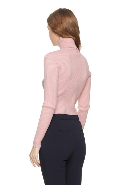 DOTACOKO 甜美风卷边高领毛衫 7896 商品图1