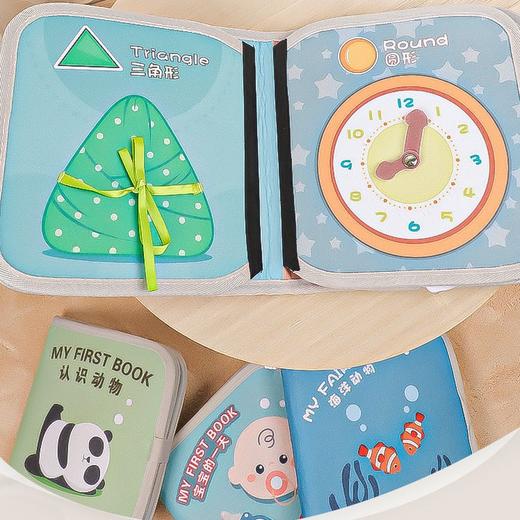 【可啃咬！撕不烂的早教“书”】布书婴儿早教立体书，baby宝宝早教书，新生儿认知益智玩具li 商品图3