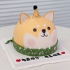 柴犬立体卡通动物蛋糕-低糖处理无添加 商品缩略图1