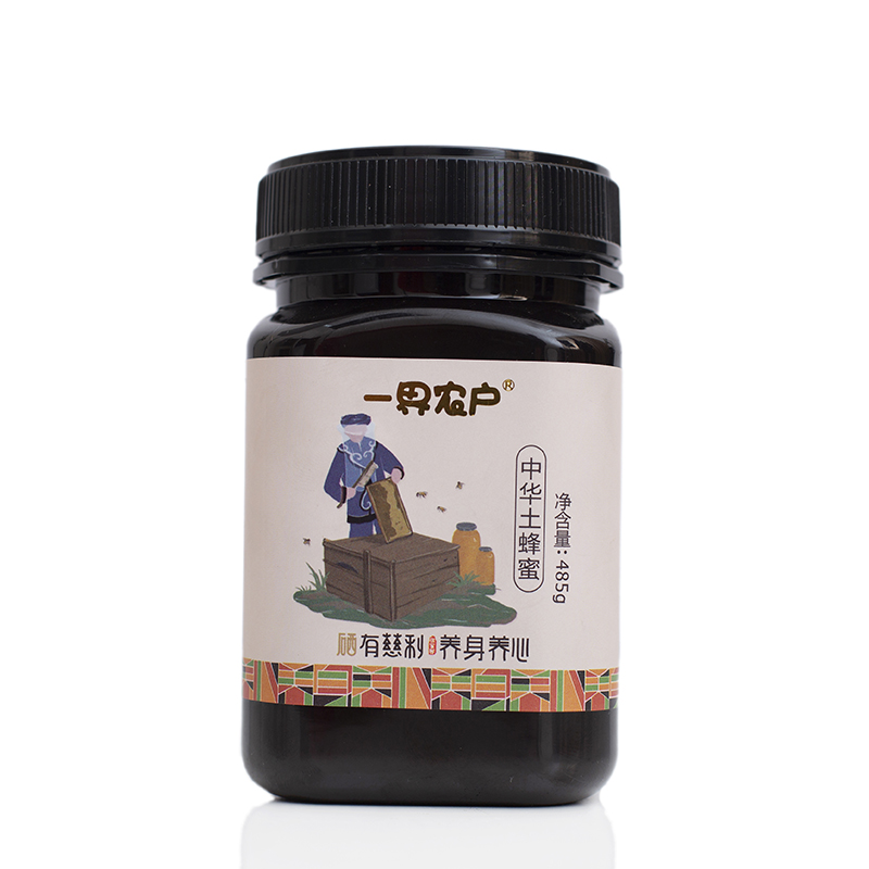 一界农户五倍子中华土蜂蜜485g/瓶