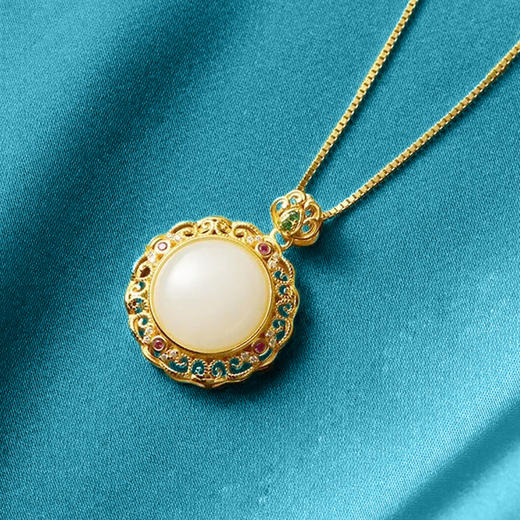 【预售】和田白玉与金属的结合 素洁典雅，温润柔和，多款可选 商品图5