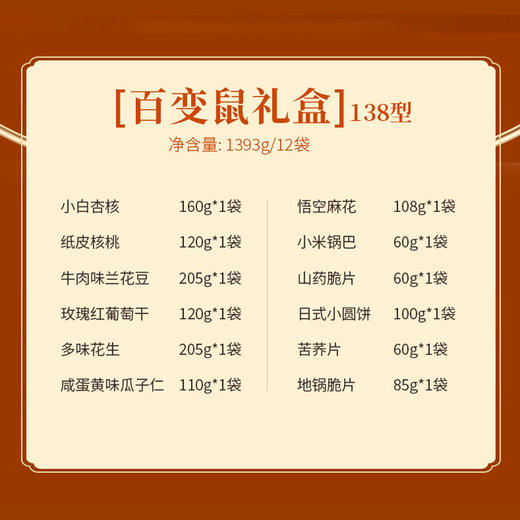 三只松鼠百变鼠138型礼盒 商品图1