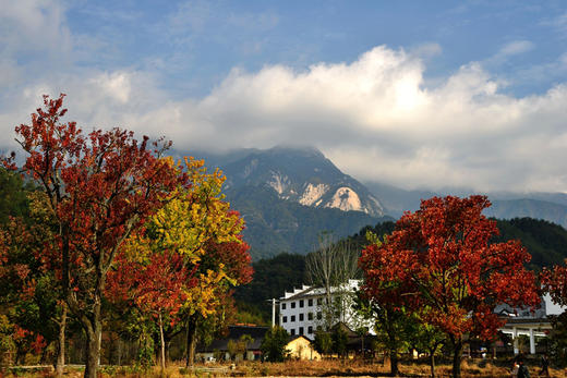 10.25红叶寻秋—大别山5天：罗田圣人堂、河西畈水上红叶、天堂湖 、大别山日出云海、马鬃岭摄影 商品图12