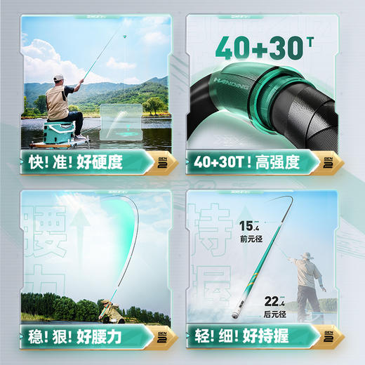 汉鼎战二代进阶综合竿 商品图1