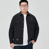 【一口价】【新款DJ】大依优型衬衫翻领外套暗纹提花夹克男宽松加肥加大码男士上衣胖子肥佬休闲Y 商品缩略图2