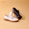 Safiya/索菲娅2023秋新款防滑平底蝴蝶结一脚蹬真皮单鞋 SF33112035 商品缩略图1