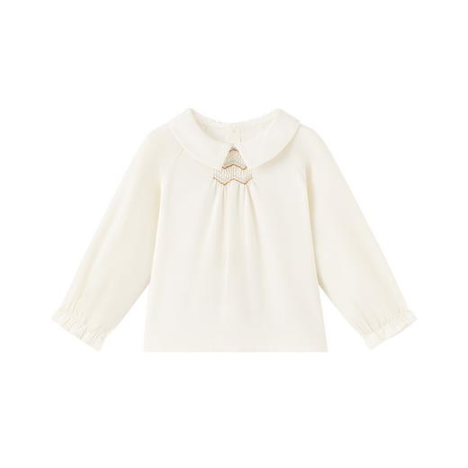 【商场同款】英氏儿童T恤女宝宝羊毛套头衫休闲上装 商品图4