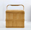 清香本色竖编纹竹提篮-中号 商品缩略图1