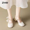 ZHR蝴蝶结玛丽珍小皮鞋百搭夏季鞋子女鞋高跟鞋女不累脚法式单鞋 商品缩略图5
