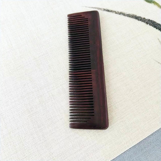 精致小叶紫檀素梳 商品图0