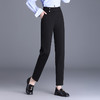 MYX-KDFY -W0805-Y,小脚裤秋季新款女装时尚气质女装哈伦裤松紧高腰黑色长裤 商品缩略图1