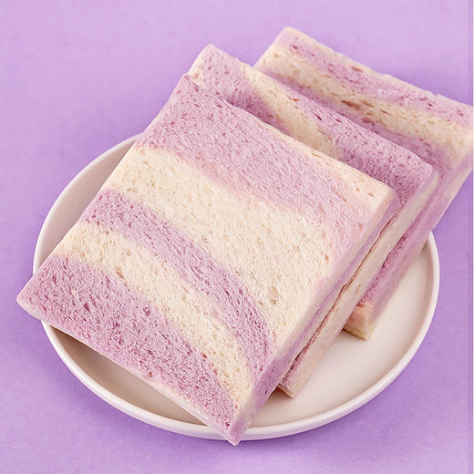 【新鲜解馋速零食品！爆浆芋泥味夹心魔方吐司无边面包】新鲜解馋速零食品，让你轻松度过忙碌的整天。健康 商品图4