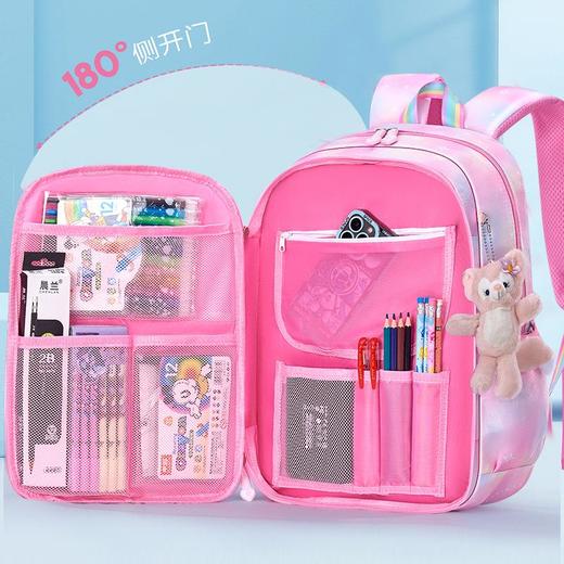 新款小学生书包女冰箱侧开大容量轻便减负护脊儿童双肩包1-6年级 商品图3
