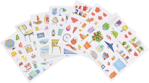 法国 Moulin Roty 填色活动册（含转移贴纸） 农场大家庭/小时光/花园/探索/春天 商品图2