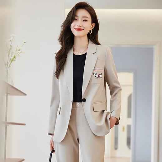 百搭西装外套女秋季2023新款休闲通勤风高级感气质韩版西服套装女 商品图0