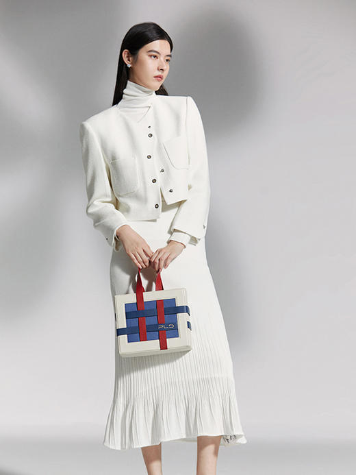 保兰德PLD东方雅奢新款WEB网系列单肩斜挎盒子包通勤必备女包 商品图4