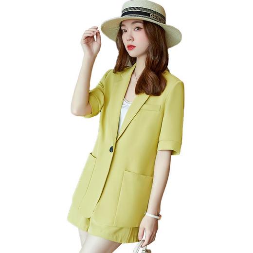 休闲简约西装外套套装女2023夏季新款气质时尚百搭减龄西服两件套 商品图4