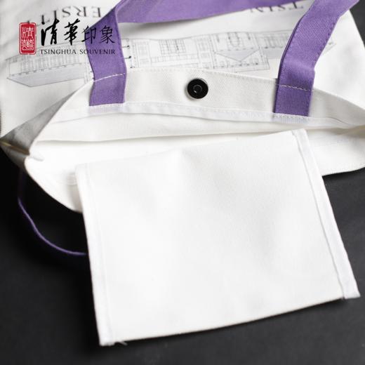 清华建筑风加厚帆布包 商品图5