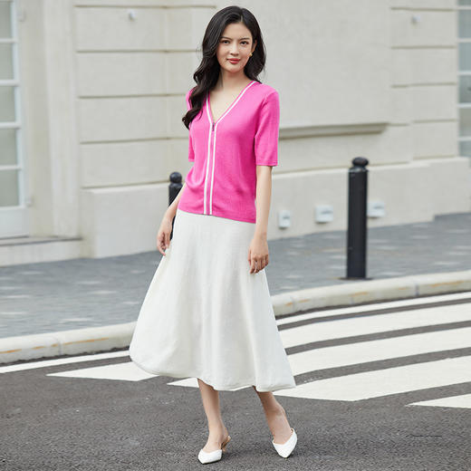 东黎 • 山羊绒女士春秋温柔百搭时尚A字半裙 3295 商品图5