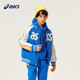 ASICS/亚瑟士童装外套2023冬季新款男女儿童保暖运动服棒球服外套