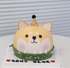 柴犬立体卡通动物蛋糕-低糖处理无添加 商品缩略图0