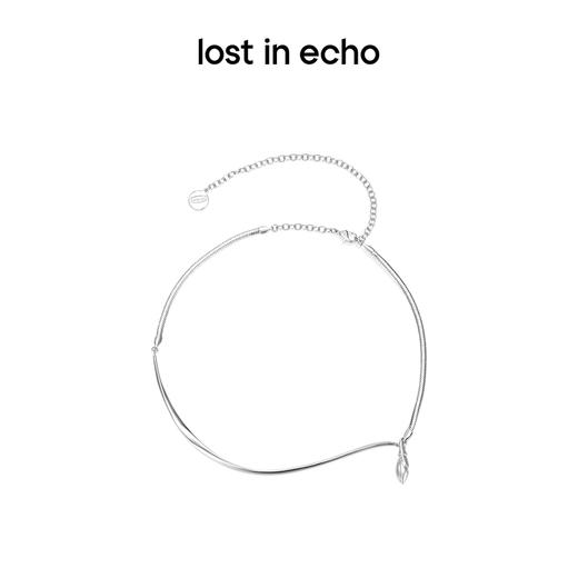 lost in echo原创设计师款轻奢百搭高级感水滴坠流线项链配饰吊坠 商品图0