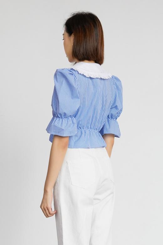 amadella 法式文艺格纹上衣 9465 商品图2