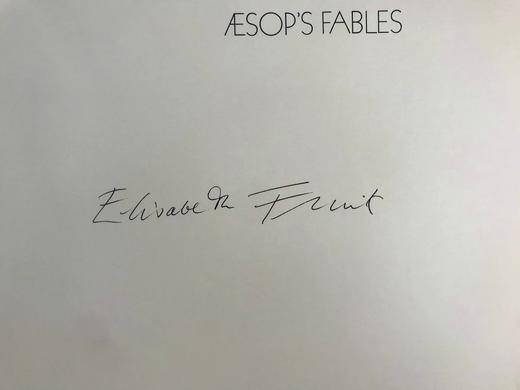 限量250册伊莉莎伯·弗林克女爵士签名特装本！1968年 伊索寓言 现代石版画插图 全真皮精装8开 商品图3